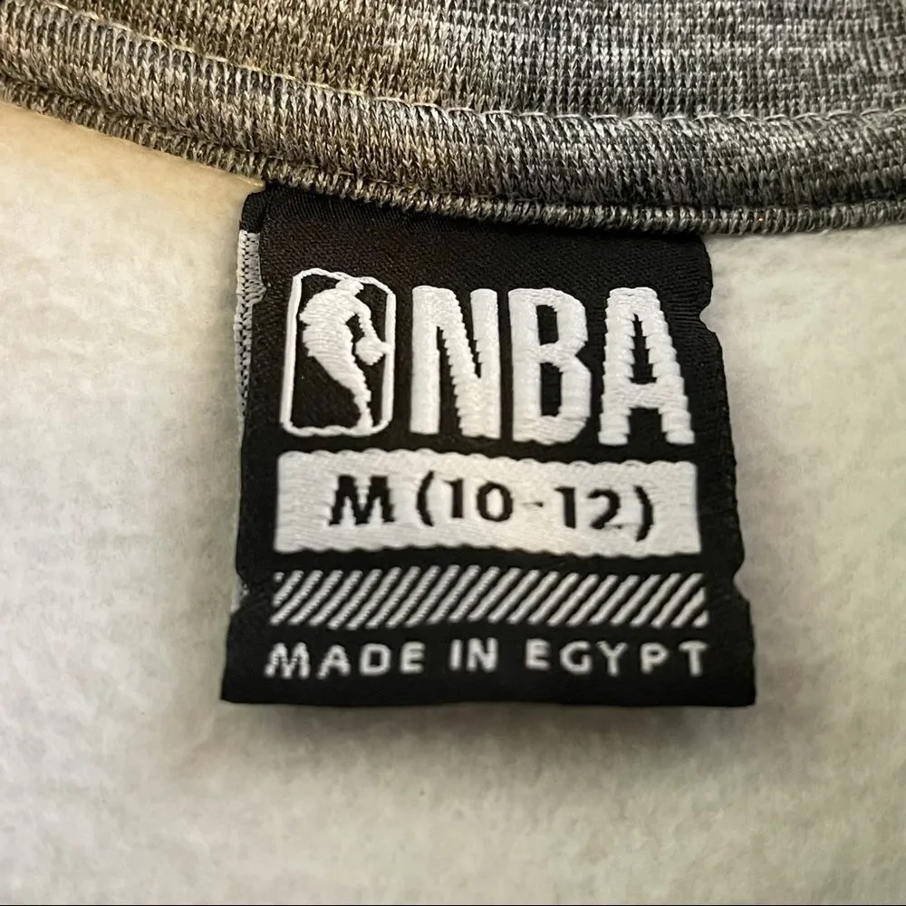 Boys NBA Medium Gray Full Zip Jacket‎